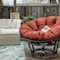 Classic Accessories Montlake Water-Resistant 50" Papasan Cushion, Heather Henna 60-539-046601-EC - alternate 2